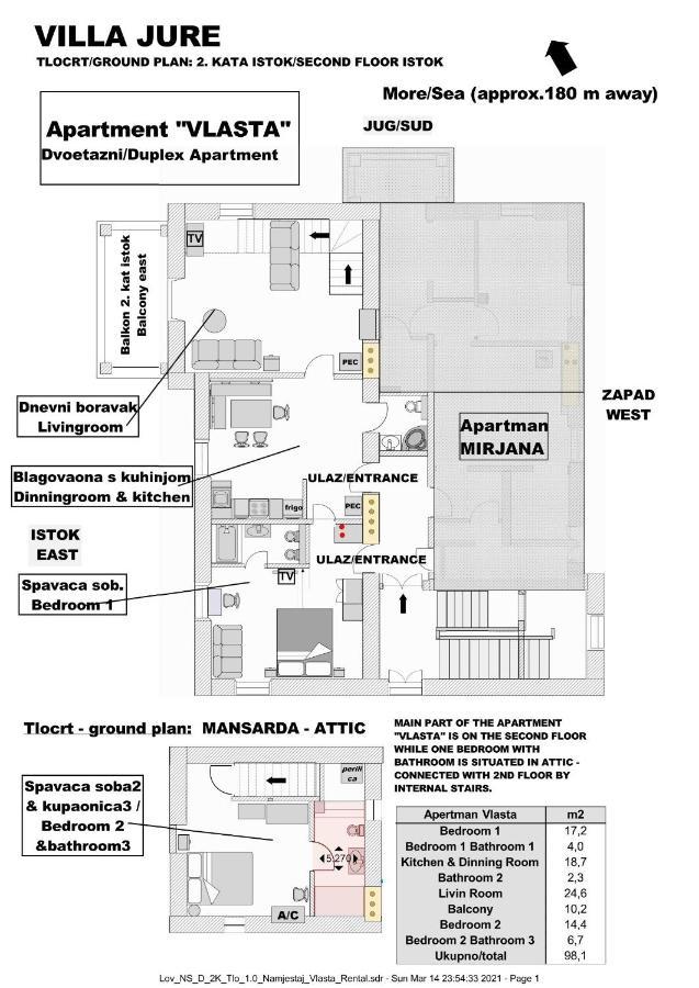 Villa Jure - Apartment Vlasta 로브란 외부 사진